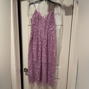 ASTR purple lace dress